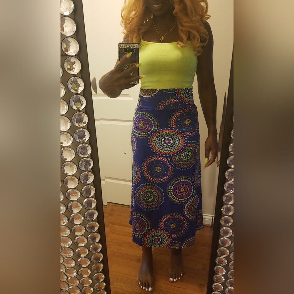 Cute Hippie Colorful Skirt Size XL 14/16 - Picture 2 of 6
